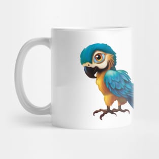 Blue and Gold Macaw T Shirt Mug